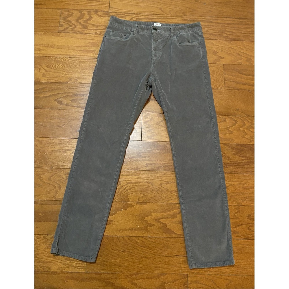 Faherty Corduroy Pants Mens Sz 33 Brown Organic Cotton Blend Stretch $198 Excell